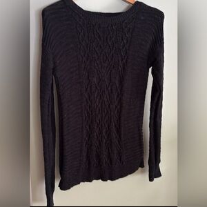 Mossimo Supply Co. Charcoal Grey Cable Knit Knit Sweater Women’s Size SP Petite